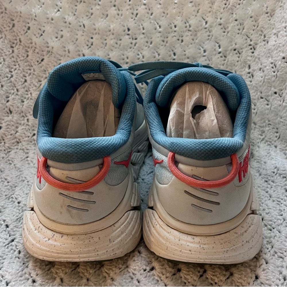 HOKA Gaviota 4 running shoes - blue fog/ plein air women’s wide width size 9.5 - Picture 6 of 16